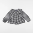 Okaidi - blouse noir, blanc - 4 ans