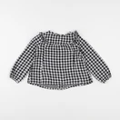Okaidi - blouse noir, blanc - 4 ans