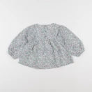 Vertbaudet - blouse vert, blanc - 18 mois