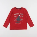 Vertbaudet - tee-shirt rouge - 6 ans