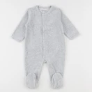 Vertbaudet - pyjama velours gris - 6 mois