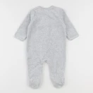 Vertbaudet - pyjama velours gris - 6 mois