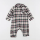 Vertbaudet - pyjama coton beige, vert - 6 mois