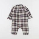 Vertbaudet - pyjama coton beige, vert - 6 mois