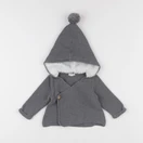 Vertbaudet - gilet gris - 3 mois