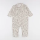 Vertbaudet - pyjama velours beige - 18 mois