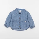 H&M - veste bleu - 6/9 mois