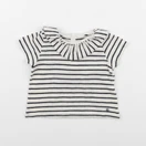 Petit Bateau - tee-shirt bleu - 6 mois