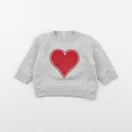 Petit Bateau - sweat gris - 6 mois