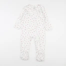 Vertbaudet - pyjama coton blanc - 24 mois