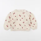 Vertbaudet - sweat beige - 24 mois