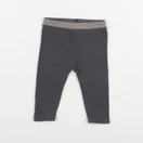Vertbaudet - legging gris, or - 6 mois