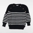 Envie de fraise - pull grossesse bleu - s