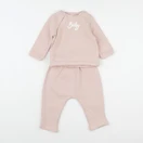 Vertbaudet - ensemble rose - 6 mois