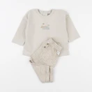 La Redoute - pyjama coton beige - 6 mois