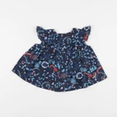 Jacadi - blouse liberty bleu - 12 mois