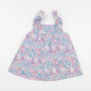 Jacadi - robe liberty violet, rose - 18 mois