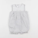 Jacadi - combinaison blanc, gris - 12 mois