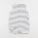 Jacadi - combinaison blanc, gris - 12 mois