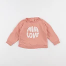 Vertbaudet - sweat rose - 18 mois