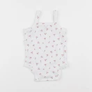 Vertbaudet - body blanc, rouge - 9 ans