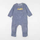 Vertbaudet - pyjama velours bleu - 18 mois