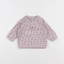 Vertbaudet - sweat rose - 6 mois