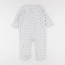 Vertbaudet - pyjama velours blanc - 18 mois