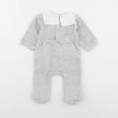 Jacadi - pyjama velours gris - 1 mois