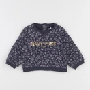 IKKS - sweat bleu - 6 mois