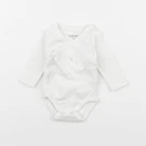 Vertbaudet - body blanc, rose - 1 mois