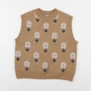Vertbaudet - pull marron - 10 ans