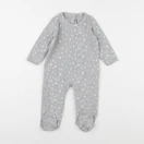 Vertbaudet - pyjama coton gris - 9 mois
