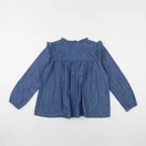 Monoprix - blouse bleu - 8 ans