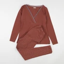 Vertbaudet - pyjama grossesse coton marron - 34 à 36