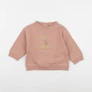 Vertbaudet - sweat rose - 9 mois