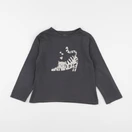 Vertbaudet - tee-shirt gris - 5 ans