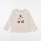 Vertbaudet - tee-shirt beige - 5 ans