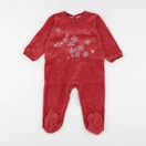 Petit Bateau - pyjama velours rouge - 18 mois