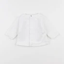 Jacadi - sweat blanc - 3 mois