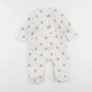 Vertbaudet - pyjama velours beige, marron - 9 mois