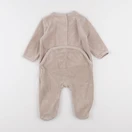 Vertbaudet - pyjama velours marron - 9 mois