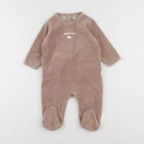 Vertbaudet - pyjama velours marron - 9 mois