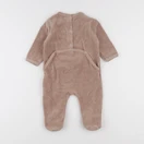 Vertbaudet - pyjama velours marron - 9 mois