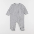 Vertbaudet - pyjama coton gris - 9 mois