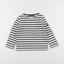 Saint James - tee-shirt beige, bleu - 4 ans