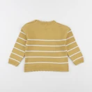 Vertbaudet - pull jaune, blanc - 3 ans