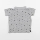 H&M - polo gris - 6/9 mois