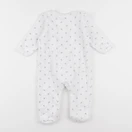 Vertbaudet - pyjama velours blanc - 9 mois