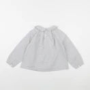 Jacadi - blouse blanc, bleu - 5 ans